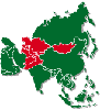 Central and Western Asia map