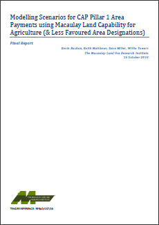 Modelling Scenarios for CAP Pillar 1 Area Payments using LCA and LFA report cover