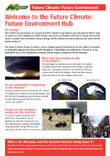 Welcome to Future Climate hub poster thumbnail and link to pdf