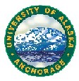 logo of the University of Alaska, Anchorage, NOW linked to ED Mitchell's homepage at WSL since his departure from Alaska