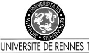 logo of and link to the University of Rennes 1, France