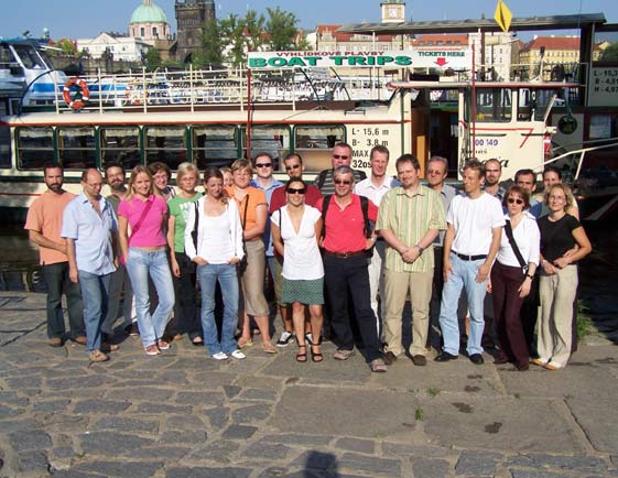 AGRIGRID project team at the river Vltava in Prague