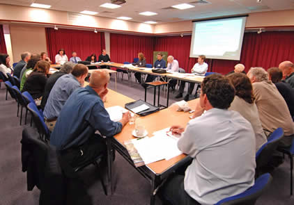 Group discussion at the GIMI meeting in May 2006
