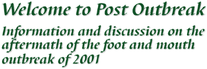 Foot and mouth welcome text