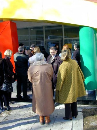 Workshop participants at Visitor Centre