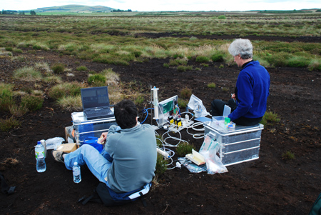 Experiments being carried out in peatland