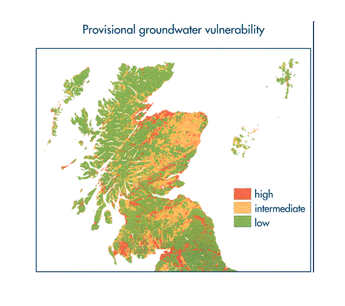 Provisional groundwater vulnerability