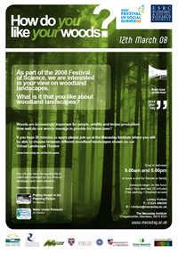 Woodland poster for 12 Mar 2008 event