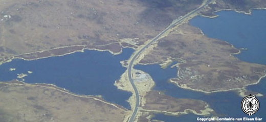 North Uist from the air