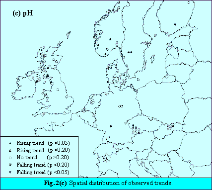 Fig 2c. Spatial distribution of observed trends.