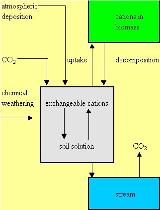 Schematic representation of the flows and stores in MAGIC