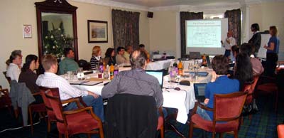Workshop at Huntly Arms Hotel in Aboyne, Scotland