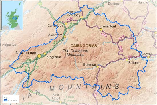 Cairngorms National Park boundary